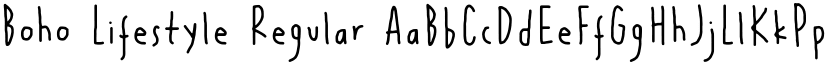 Boho Lifestyle Regular font