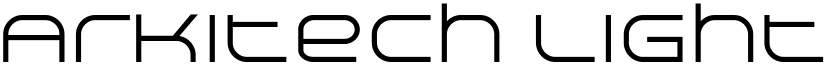Arkitech Light font