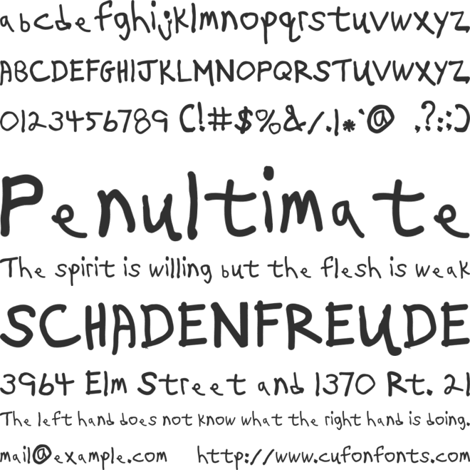 On The Fritz font preview