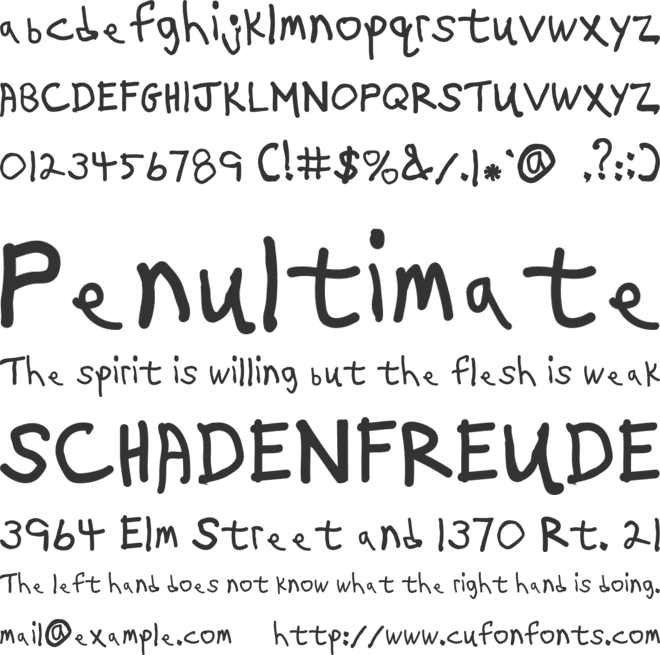 On The Fritz font preview