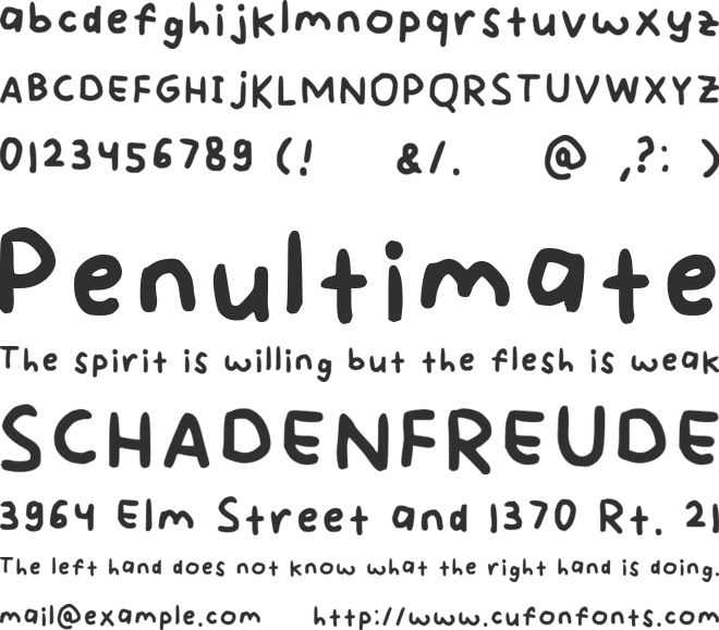 Love Is Overrated font preview