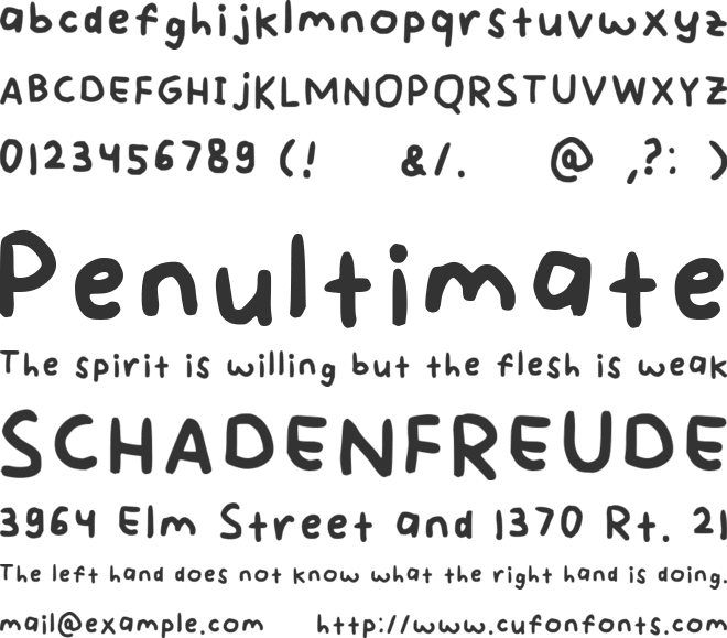 Love Is Overrated font preview