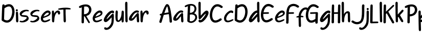 Dissert Regular font