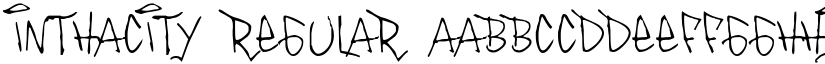 Inthacity Regular font