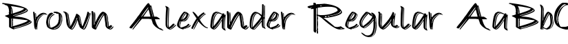 Brown Alexander Regular font