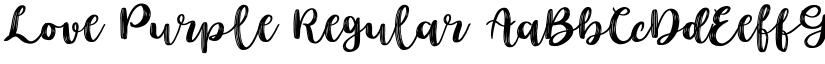 Love Purple Regular font