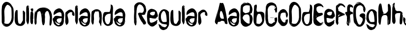 Dulimarlanda Regular font