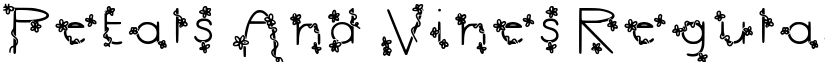 Petals And Vines Regular font