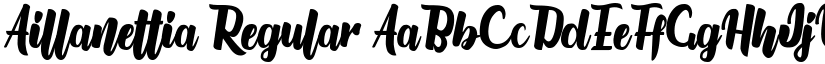 Aillanettia Regular font