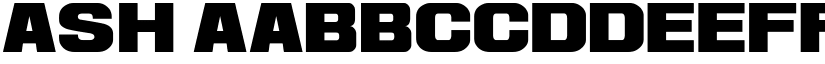 Ash font