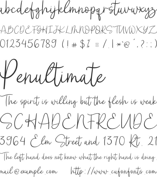 Ceriya font preview