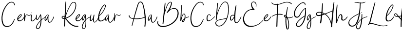 Ceriya Regular font