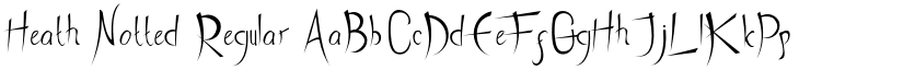 Heath Notted font download