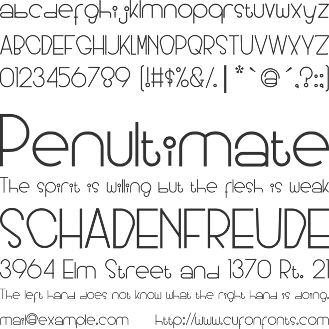 Arian Geralde font preview
