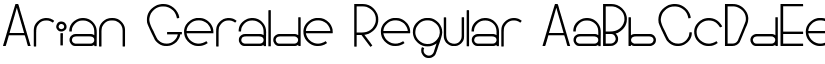 Arian Geralde Regular font