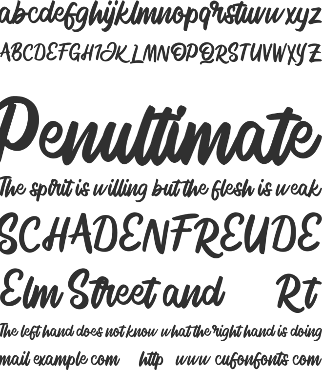 Signlia FREE font preview