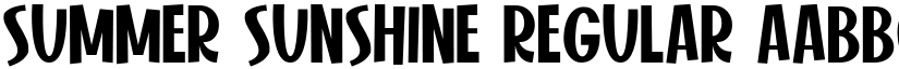 Summer Sunshine Regular font