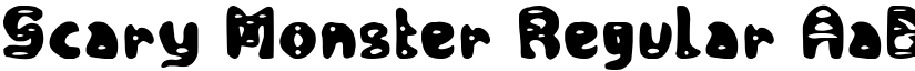 Scary Monster Regular font