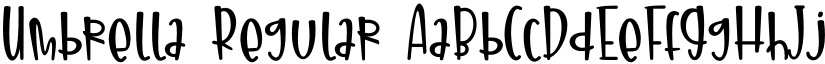 Umbrella Regular font