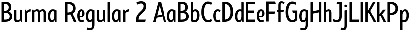 Burma Regular 2 font