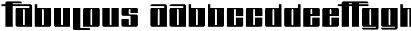 Fabulous font