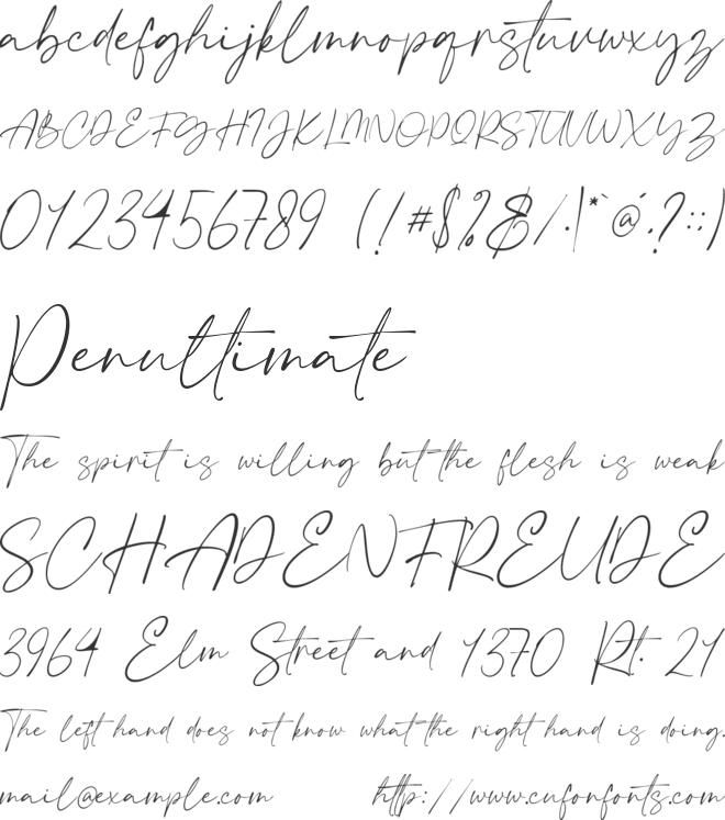 Crimson Foam font preview