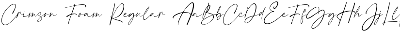 Crimson Foam Regular font
