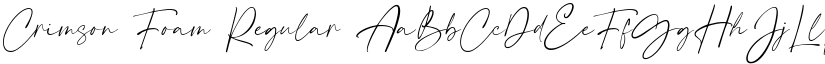 Crimson Foam Regular font