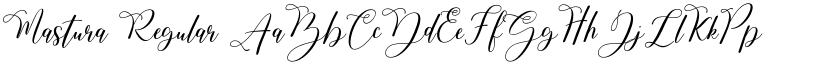 Mastura Regular font