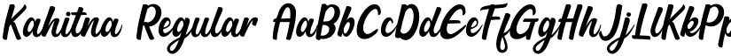 Kahitna Regular font