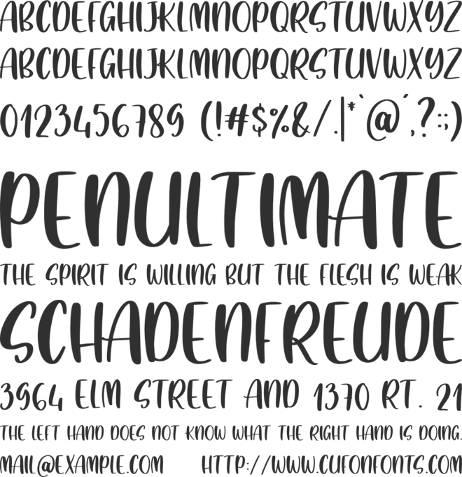 Gesya Crafty font preview