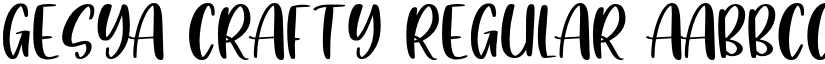Gesya Crafty Regular font