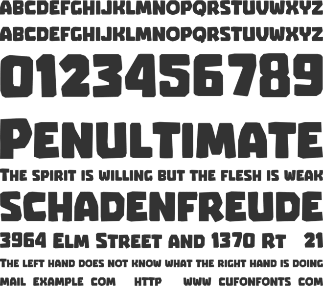 GUMDROP font preview