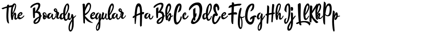 The Boardy Regular font