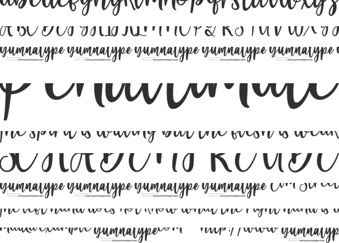 Meliya Personal Use font preview