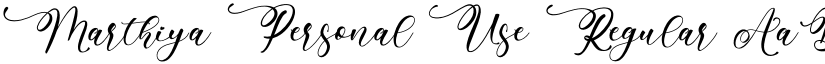 Marthiya Personal Use Regular font