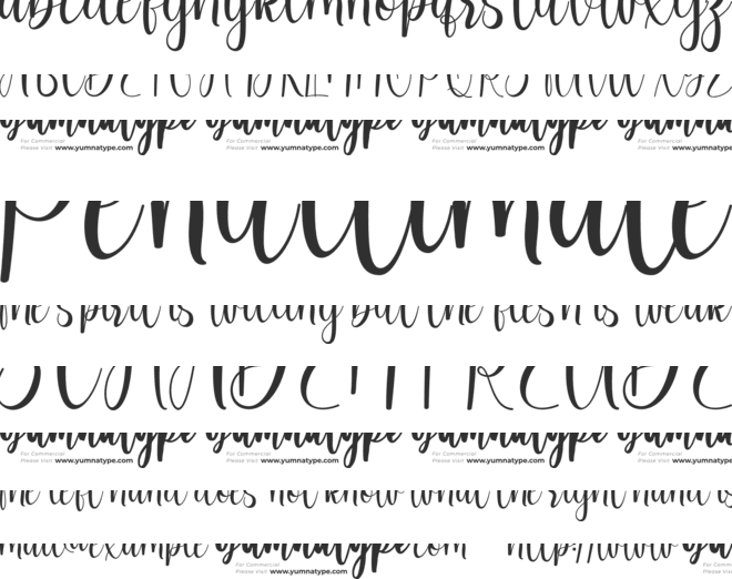 Margareth Gretal PersonaL Use font preview