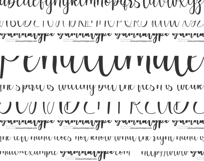 Margareth Gretal PersonaL Use font preview
