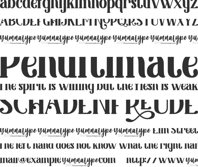 King Lounpera font preview