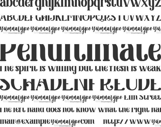 King Lounpera font preview