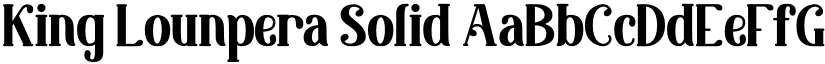 King Lounpera Solid font