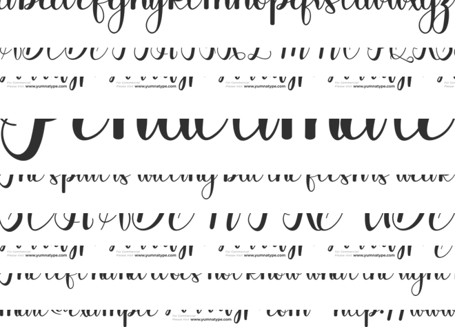 Kathiya Personal Use font preview