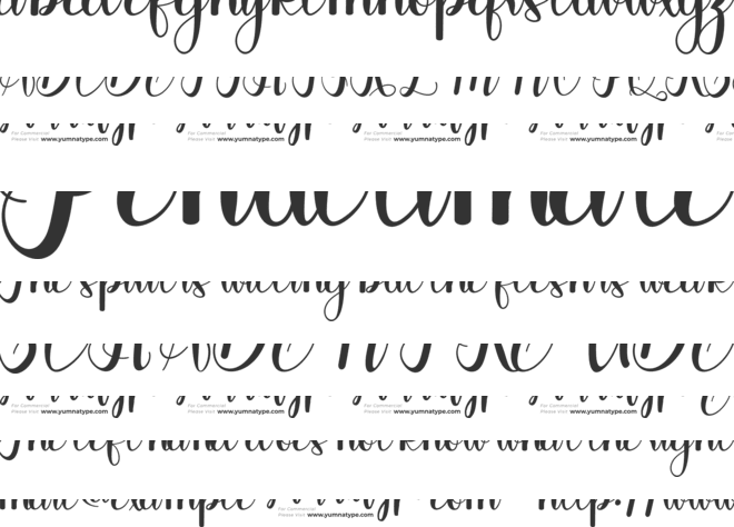 Kathiya Personal Use font preview