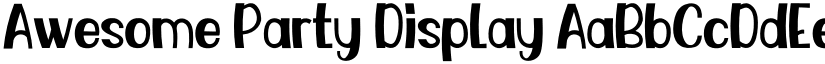 Awesome Party Display font
