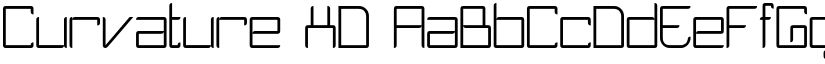 Curvature XD font