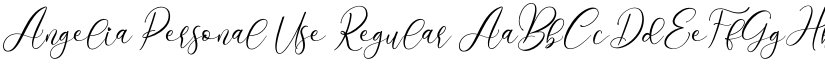 Angelia Personal Use Regular font