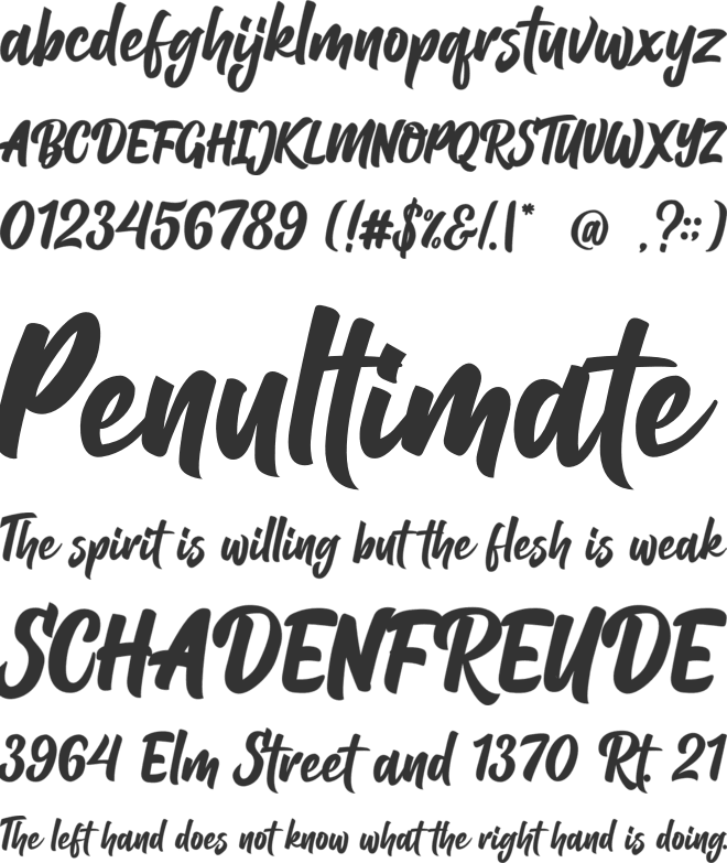 Balhgi Rizetons font preview