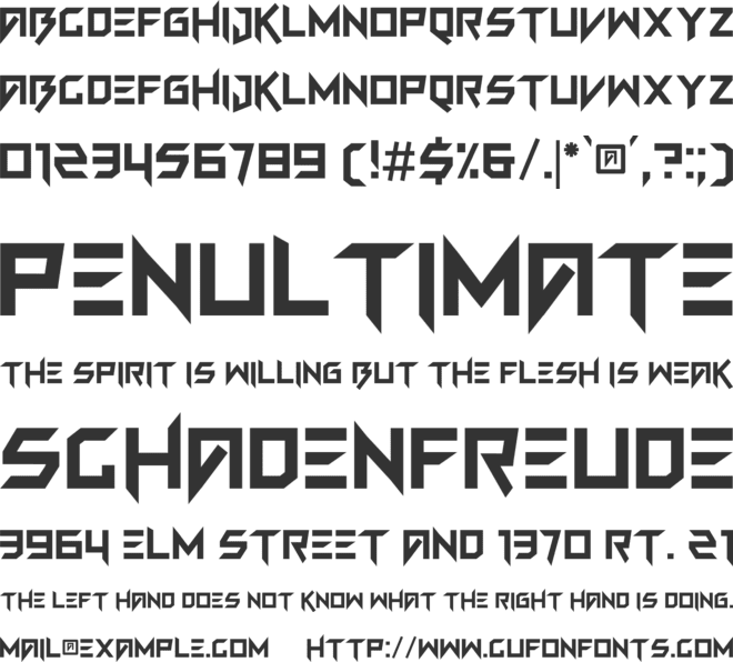 FUN GAMES font preview