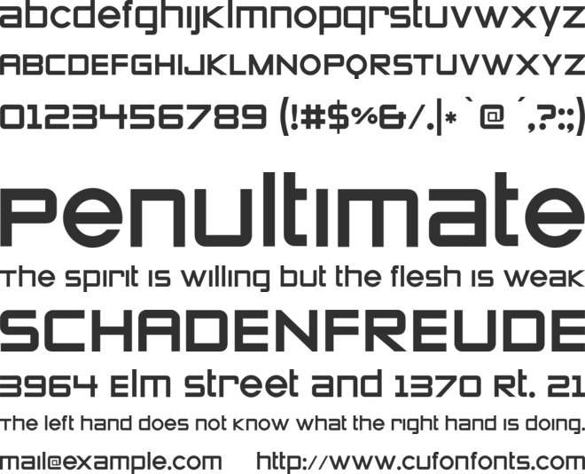 Zeroes font preview