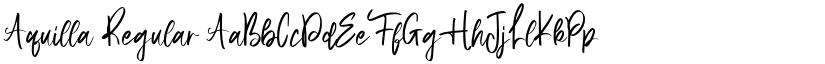 Aquilla Regular font